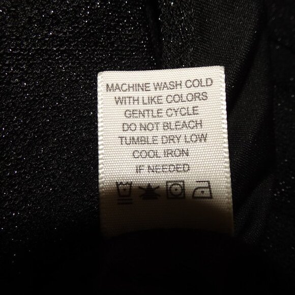 No Comment Jumpsuit Juniors' Size S Black Sparkle Stretch Front Cut Out - Picture 13 of 13